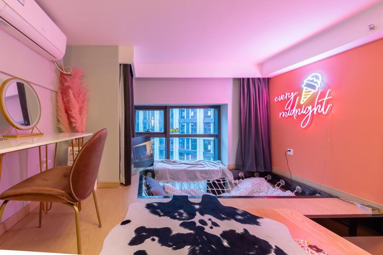 Loft Apartment With Slide Hammock With Movie Viewing Hangzhou Exteriör bild